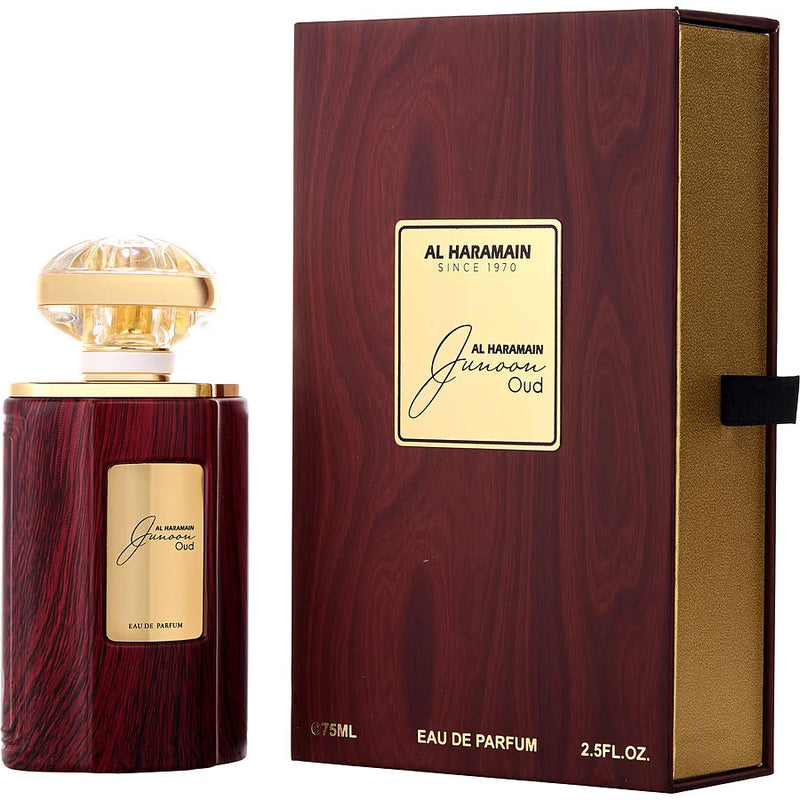 Al Haramain Junoon Oud Tygar Twist EDP M 75ml Boxed BELVIA